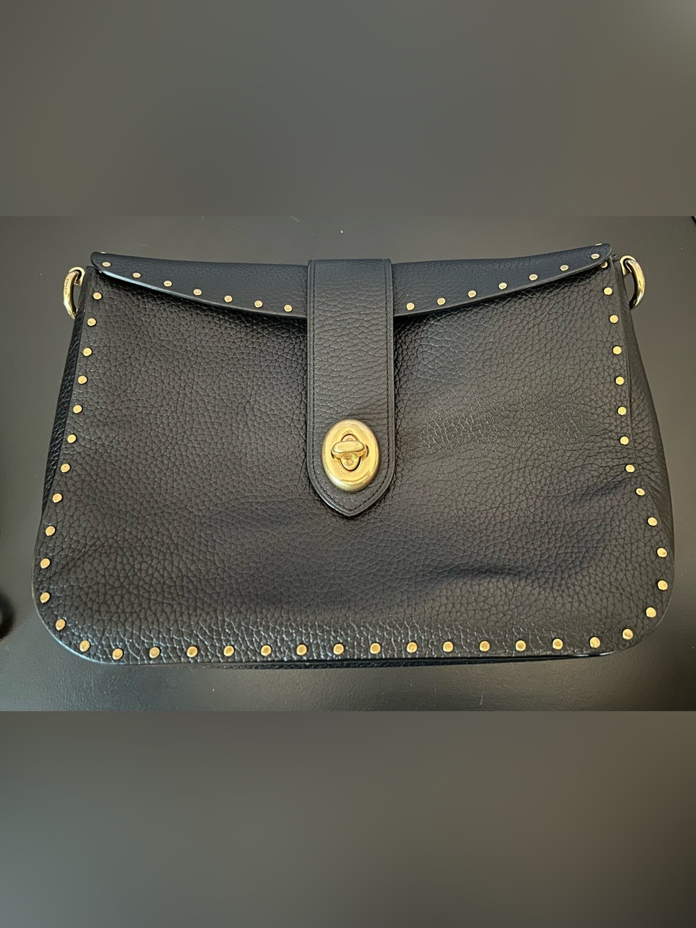 COACH PAGE 27 with Rivets Black - GUC - Picture 6 of 17